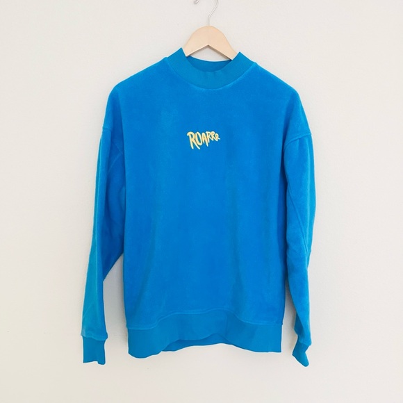Roar Other - Zara Blue ROAR Fleece Sweatshirt for Men SZ S